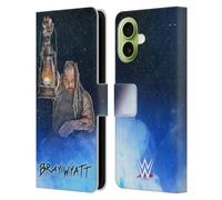 Head Case Designs Officially Licensed WWE Portrait Bray Wyatt Leather Wallet Case Compatible With Apple iPhone 17