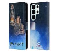 Head Case Designs Officially Licensed WWE Portrait Bray Wyatt Leather Wallet Case Compatible With Samsung Galaxy S26 Ultra