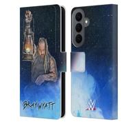 Head Case Designs Officially Licensed WWE Portrait Bray Wyatt Leather Wallet Case Compatible With Samsung Galaxy S26 Plus