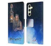 Head Case Designs Officially Licensed WWE Portrait Bray Wyatt Leather Wallet Case Compatible With Samsung Galaxy A54 5G