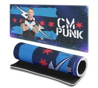 Head Case Designs Officially Licensed WWE Portrait CM Punk 23.62 x 11.81 x 0.12 inches (600 x 300 mm) - L Gaming Office Desk PC Keyboard Mouse Mat Pad