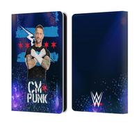Head Case Designs Officially Licensed WWE Portrait CM Punk Leather Wallet Case Compatible With Amazon Kindle 11th Gen 6in 2022