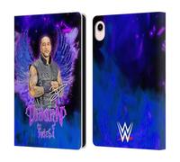 Head Case Designs Officially Licensed WWE Portrait Damian Priest Leather Wallet Case Compatible With Apple iPad mini (2021/2024)
