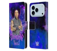 Head Case Designs Officially Licensed WWE Portrait Damian Priest Leather Wallet Case Compatible With Apple iPhone 17 Pro