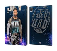 Head Case Designs Officially Licensed WWE Portrait Jey Uso Leather Wallet Case Compatible With Apple iPad Pro 12.9 2020/2021/2022