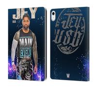 Head Case Designs Officially Licensed WWE Portrait Jey Uso Leather Wallet Case Compatible With Apple iPad 10.9 2022/2025