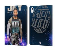 Head Case Designs Officially Licensed WWE Portrait Jey Uso Leather Wallet Case Compatible With Apple iPad Air 11 2020/2022/2024/2025