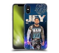 Head Case Designs Officially Licensed WWE Portrait Jey Uso Soft Gel Case [Military Grade Protection] Compatible With Apple iPhone X/iPhone XS