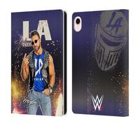 Head Case Designs Officially Licensed WWE Portrait LA Knight Leather Wallet Case Compatible With Apple iPad mini (2021/2024)