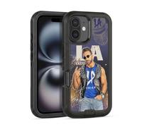 Head Case Designs Officially Licensed WWE Portrait LA Knight Ultra-Armoured Shockproof Case [Military Grade Protection] Compatible With Apple iPhone 16