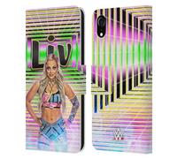 Head Case Designs Officially Licensed WWE Portrait Liv Morgan Leather Wallet Case Compatible With Apple iPhone XR