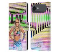 Head Case Designs Officially Licensed WWE Portrait Liv Morgan Leather Wallet Case Compatible With Apple iPhone 17 Air