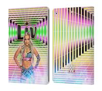 Head Case Designs Officially Licensed WWE Portrait Liv Morgan Leather Wallet Case Compatible With Apple iPad 10.2 2019/2020/2021