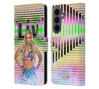 Head Case Designs Officially Licensed WWE Portrait Liv Morgan Leather Wallet Case Compatible With Samsung Galaxy S26 Plus