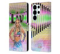 Head Case Designs Officially Licensed WWE Portrait Liv Morgan Leather Wallet Case Compatible With Samsung Galaxy S26 Ultra