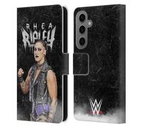 Head Case Designs Officially Licensed WWE Portrait Rhea Ripley Leather Wallet Case Compatible With Samsung Galaxy S25