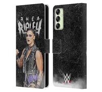 Head Case Designs Officially Licensed WWE Portrait Rhea Ripley Leather Wallet Case Compatible With Samsung Galaxy A14 5G