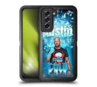 Head Case Designs Officially Licensed WWE Portrait Stone Cold Steve Austin Ultra-Armoured Shockproof Case [Military Grade Protection] Compatible With Samsung Galaxy S21 FE 5G