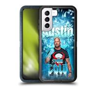 Head Case Designs Officially Licensed WWE Portrait Stone Cold Steve Austin Ultra-Armoured Shockproof Case [Military Grade Protection] Compatible With Samsung Galaxy S21 5G