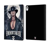 Head Case Designs Officially Licensed WWE Portrait The Undertaker Leather Wallet Case Compatible With Apple iPad Air 13 2024/2025