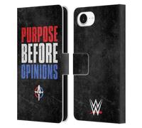 Head Case Designs Officially Licensed WWE Purpose Before Opinions Austin Theory Leather Wallet Case Compatible With Apple iPhone 16e