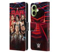 Head Case Designs Officially Licensed WWE Raw Pay-Per-View Superstars 2024 Leather Wallet Case Compatible With Apple iPhone 17