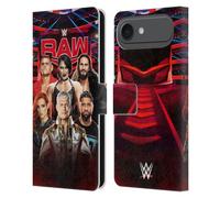 Head Case Designs Officially Licensed WWE Raw Pay-Per-View Superstars 2024 Leather Wallet Case Compatible With Apple iPhone 17 Air