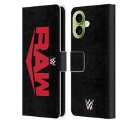 Head Case Designs Officially Licensed WWE Raw TV Program Logo Leather Wallet Case Compatible With Apple iPhone 17