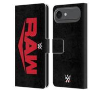 Head Case Designs Officially Licensed WWE Raw TV Program Logo Leather Wallet Case Compatible With Apple iPhone 17 Air