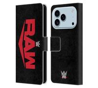 Head Case Designs Officially Licensed WWE Raw TV Program Logo Leather Wallet Case Compatible With Apple iPhone 17 Pro