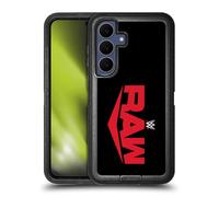 Head Case Designs Officially Licensed WWE Raw TV Program Logo Ultra-Armoured Shockproof Case [Military Grade Protection] Compatible With Samsung Galaxy S25 FE