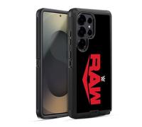Head Case Designs Officially Licensed WWE Raw TV Program Logo Ultra-Armoured Shockproof Case [Military Grade Protection] Compatible With Samsung Galaxy S25 Ultra