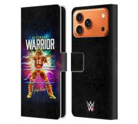 Head Case Designs Officially Licensed WWE Retro Blast The Ultimate Warrior Leather Wallet Case Compatible With Apple iPhone 17 Pro Max