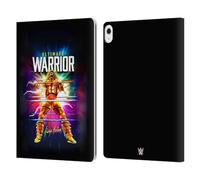Head Case Designs Officially Licensed WWE Retro Blast The Ultimate Warrior Leather Wallet Case Compatible With Apple iPad Air 13 2024/2025