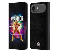 Head Case Designs Officially Licensed WWE Retro Blast The Ultimate Warrior Leather Wallet Case Compatible With Apple iPhone 17 Air