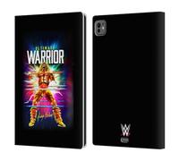 Head Case Designs Officially Licensed WWE Retro Blast Ultimate Warrior Leather Wallet Case Compatible With Apple iPad Pro 11 M4/M5 2024/2025
