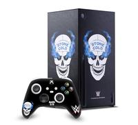 Head Case Designs Officially Licensed WWE Retro Skull Stone Cold Steve Austin Game Console Wrap and Game Controller Skin Bundle Compatible With Xbox Series X