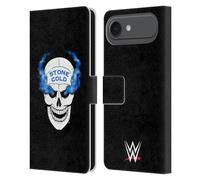 Head Case Designs Officially Licensed WWE Retro Skull Stone Cold Steve Austin Leather Wallet Case Compatible With Apple iPhone 17 Air