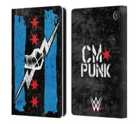 Head Case Designs Officially Licensed WWE Return CM Punk Leather Wallet Case Compatible With Amazon Fire 7 2022