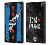 Head Case Designs Officially Licensed WWE Return CM Punk Leather Wallet Case Compatible With Amazon Fire Max 11 2023