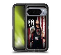 Head Case Designs Officially Licensed WWE Roman Reigns American Flag Superstars Ultra-Armoured Shockproof Case [Military Grade Protection] Compatible With Google Pixel 10 Pro XL
