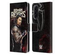 Head Case Designs Officially Licensed WWE Roman Reigns Superstars Leather Wallet Case Compatible With Samsung Galaxy A17 4G / 5G