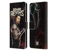 Head Case Designs Officially Licensed WWE Roman Reigns Superstars Leather Wallet Case Compatible With Samsung Galaxy A07