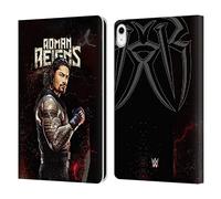 Head Case Designs Officially Licensed WWE Roman Reigns Superstars Leather Wallet Case Compatible With Apple iPad 10.9 2022/2025