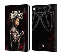 Head Case Designs Officially Licensed WWE Roman Reigns Superstars Leather Wallet Case Compatible With Apple iPad Air 2 (2014)