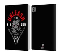 Head Case Designs Officially Licensed WWE Roman Reigns Unleash The Big Dog Superstars 8 Leather Wallet Case Compatible With Apple iPad Pro 11 M4/M5 2024/2025