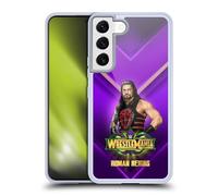 Head Case Designs Officially Licensed WWE Roman Reigns Wrestlemania 34 Superstars Gel Case [Military Grade Protection] Compatible with Samsung Galaxy S22 5G and Compatible with MagSafe