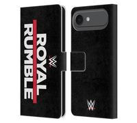 Head Case Designs Officially Licensed WWE Royal Rumble TV Program Logo Leather Wallet Case Compatible With Apple iPhone 17 Air