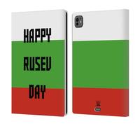 Head Case Designs Officially Licensed WWE Rusev Happy Rusev Day Superstars 7 Leather Wallet Case Compatible With Apple iPad Pro 11 M4 2024