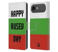 Head Case Designs Officially Licensed WWE Rusev Happy Rusev Day Superstars 7 Leather Wallet Case Compatible With Apple iPhone 17 Air